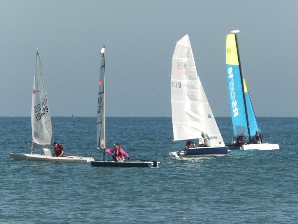 4 sailing boats