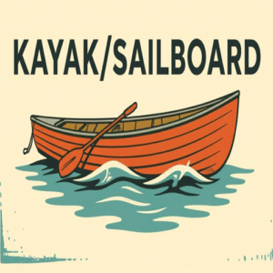 Kayak/Sailboard at club (on beach)